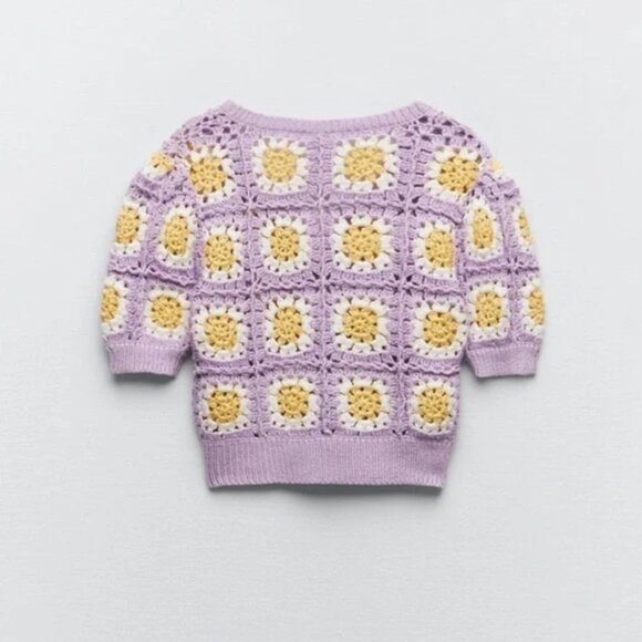 Zara Crochet Knit Cardigan M - Picture 5 of 5
